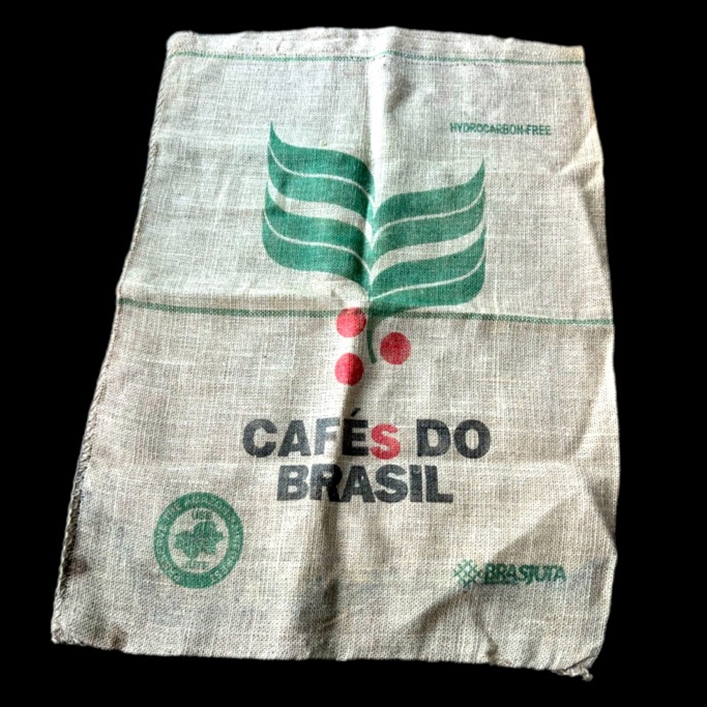 Large Burlap Sack Coffee Sack Original Condition